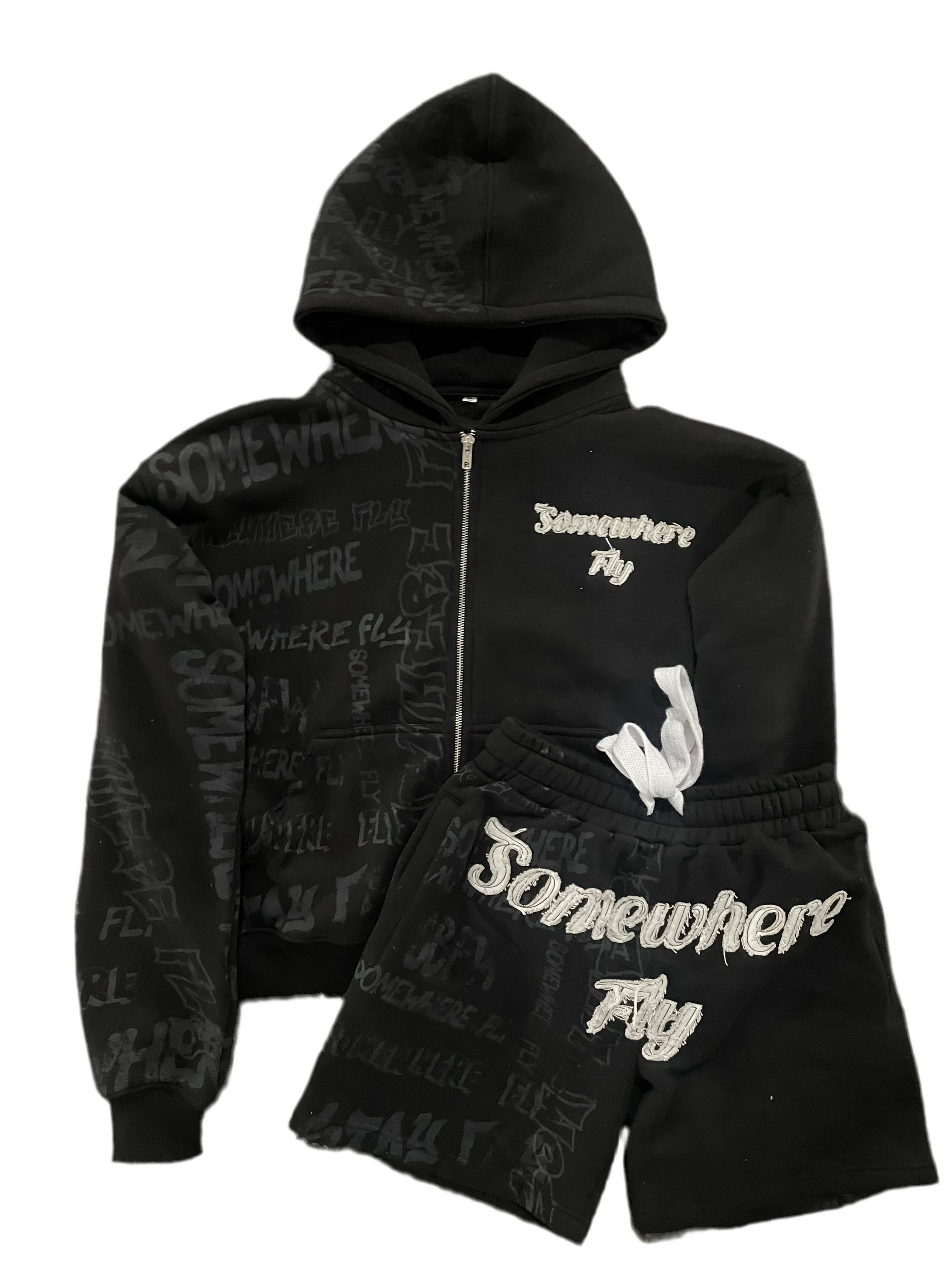 Black graffiti set